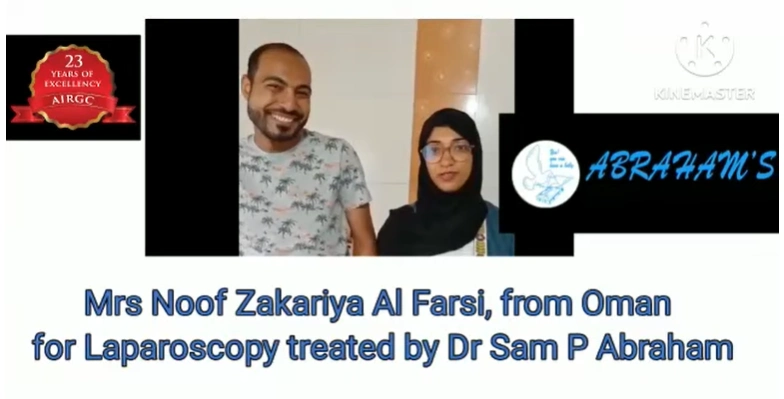 Mrs Noof Zakariya Al Farsi’s Laparoscopy experience at Abrahams